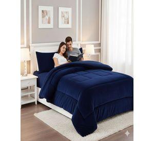 Cubrecama Premium Plush y Chiporro - azul tamaño King