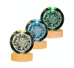 Lampara Bola De Cristal LED RGB Colores Zodiaco