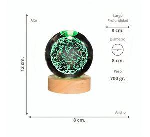 Lampara Bola De Cristal LED RGB Colores Zodiaco