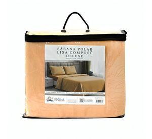 Sábanas de Polar Composé King 2.5 Plazas / Bicolor Amarillo – Doral