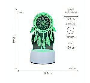 Lámpara Led RGB visualización 3D Neto