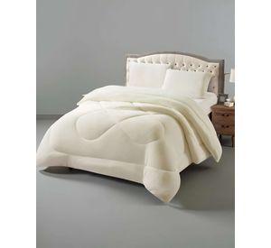 Cubrecama plush con chiporro Acolchado liso King beige