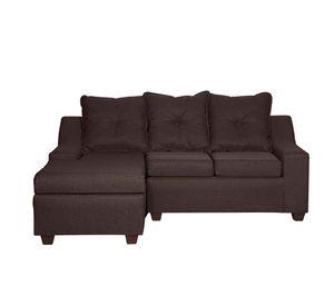 Seccional Viena 3 cuerpos  Izquierda Tela Gris 195x 155 x90