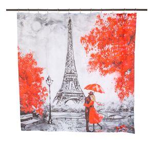 Set Cortina Baño &nbsp;Paris Eiffel 1.80x1.80 cm.