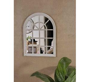 Espejo Forma Ventana, Blanco Invierno, Envejecido 61x46 Cm