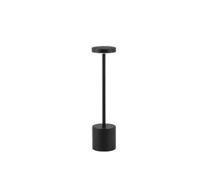 LAMPARA DE MESA RECARGABLE TOUCH NEGRO DIMEABLE 3 TONOS DE LUZ