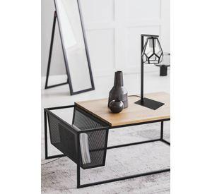 LAMPARA DE SOBREMESA MARDYKE ACERO NEGRO E27 1X40W IP20 COD.43646