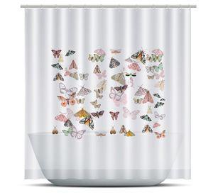 Cortina de Baño Velo Organza Butterflies