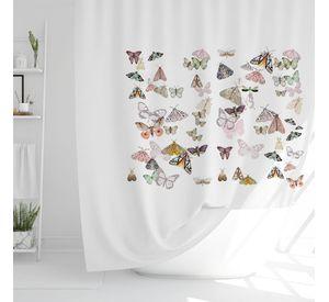 Cortina de Baño Velo Organza Butterflies