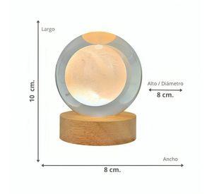 Lampara Bola De Cristal LED Luna