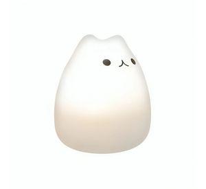 Lámpara de Noche de Silicona LED RGB Squishy Gatito