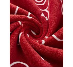 Cobertor Plush Con Chiporro 2 Plazas Extra Suave-Patrones/ROJO TF