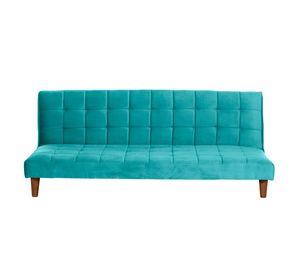 FUTON TURIN  TELA VELVET TURQUESA