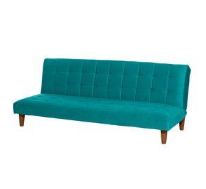 FUTON TURIN  TELA VELVET TURQUESA