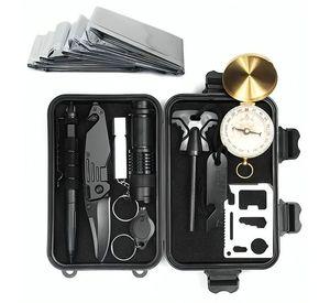 Kit Herramientas De Supervivencia Camping 10 En 1