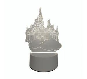 Lámpara LED De Mesa 3D USB Luz Castillo