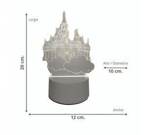 Lámpara LED De Mesa 3D USB Luz Castillo