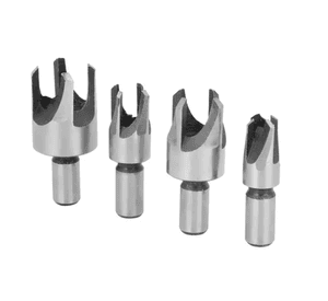 Set 4 Brocas Cortadoras De Tapón O Tarugo