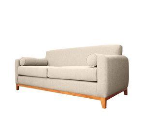 Sofá Meli Felpa Beige 3 Cuerpos