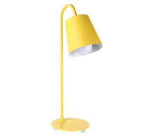 LÁMPARA SOBREMESA METÁLICA AMARILLA E27 1X40W
