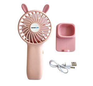 Mini Ventilador Portátil Recargable Rosa TL672P