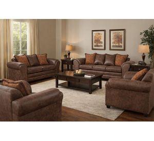 Juego de Living 3 2 1 1 Aconcagua Chocolate