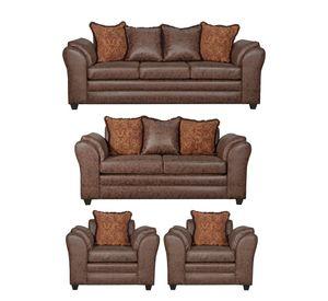 Juego de Living 3 2 1 1 Aconcagua Chocolate