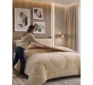 Cubrecama Edredon de Polar Ultra Suave Colección Confort Premium 2 Plazas A05