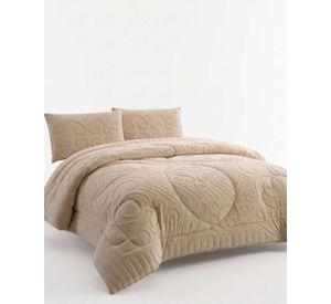 Cubrecama Edredon de Polar Ultra Suave Colección Confort Premium 2 Plazas A05