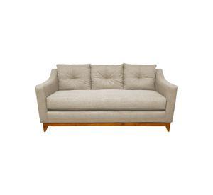 SOFÁ CARRERA CHENILLE BEIGE 3 CUERPOS
