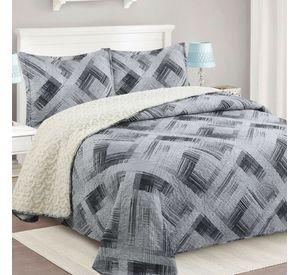 Cubrecama Quilt Sherpa 1.5 - Varios Modelos W.m G Blanco Diseño