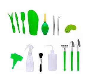 Kit Mini Herramientas Plantas Jardinería Suculentas 15piezas
