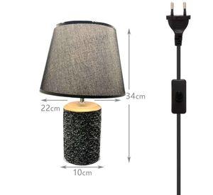 Lampara De Velador Lampara De Mesa Diseño Manchado Ceramica N
