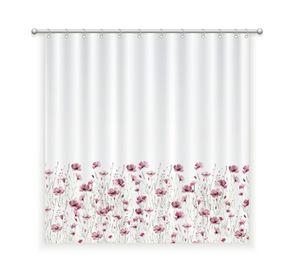 CORTINA DE BAÑO ALGODÓN FLORCITAS UNICORNIO