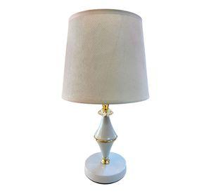 Lámpara Velador Mesa Moderna Dormitorios Blanca Jhn