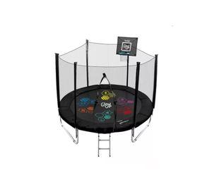 Cama elástica GlowUp Limited Edition R6053 con diámetro de 3,05 m y ancho de 305 cm negra