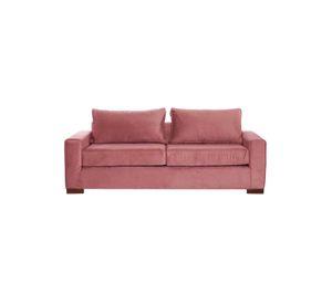 SOFA LIVORNO 3C TELA VELVET PALO ROSA