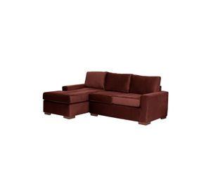 SECCIONAL IZQ LIVORNO TELA VELVET CHOCOLATE