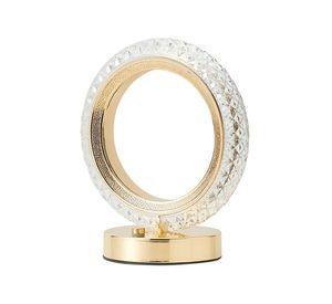 Lampara Mesa Aro LED Elegante Compacto Moderna Lau
