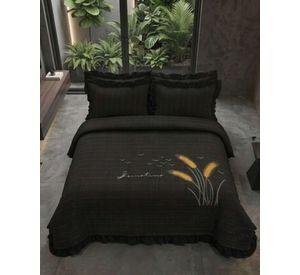 Quilt Cubrecama  Verano Estampado Floral con Bobos 2 Plazas