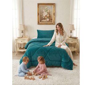 Cubrecama Plush Con Chiporro Plazas y media Quilt Térmico 02
