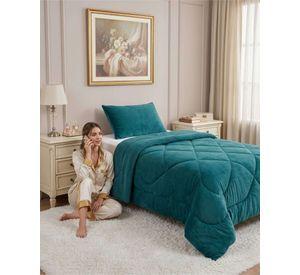 Cubrecama Plush Con Chiporro Plazas y media Quilt Térmico 02