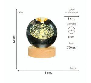Lampara Bola De Cristal LED RGB Colores Sistema Solar