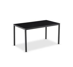 Mesa de Comedor Vidrio Negro 120x80x75cm