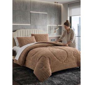 Cubrecama Edredon de Polar Ultra Suave Colección Confort Premium 2 Plazas A03