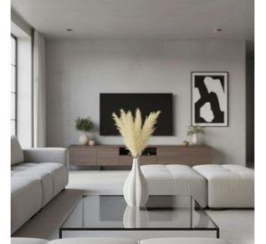 Florero Decorativo Estriado Escultórico Estilo Moderno AJ