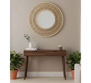 Espejo Decorativo Pared Estilo Bohemio Artesanal Jhn