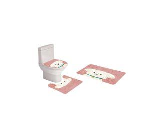 Set de baño 5 piezas Cortina mas Alfombras mas forro de ducha  -07