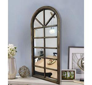 Espejo Pared Decorativo Ventana Catedral Vintage Dorado Jhn