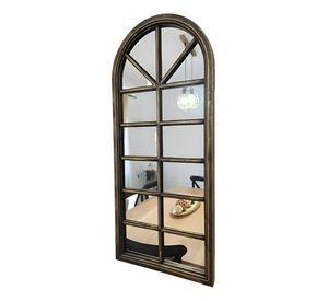 Espejo Pared Decorativo Ventana Catedral Vintage Dorado Jhn